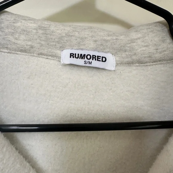 Rumored Airport Sweatshirt, Color Gray, Size S/M (oversized fit) - Picture 4 of 6